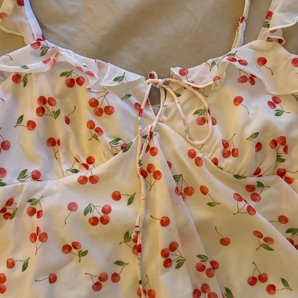 Cherry Ruffle Top - Picture 2 of 3